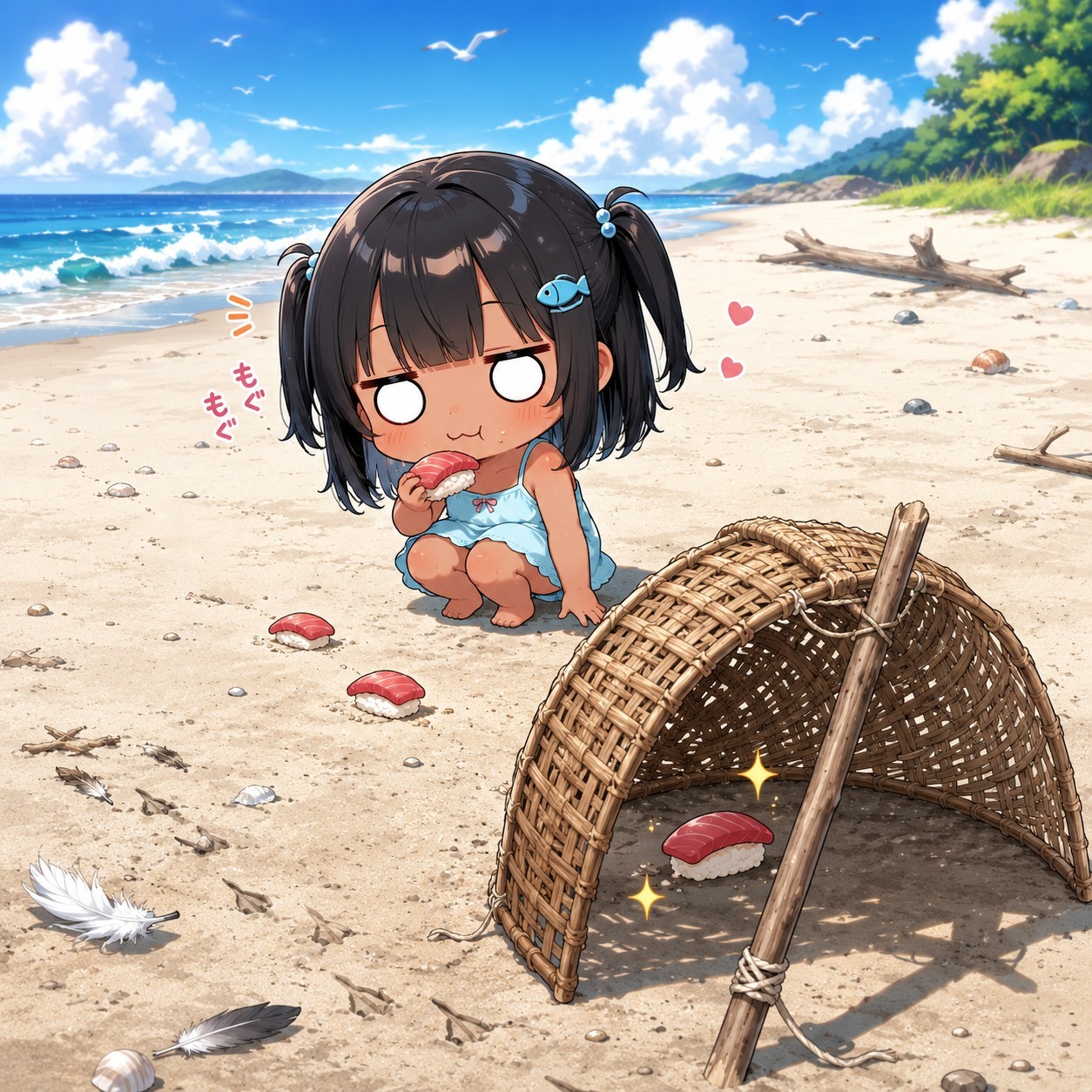 罠にかかるこなつちゃん | の人気AIイラスト・グラビア