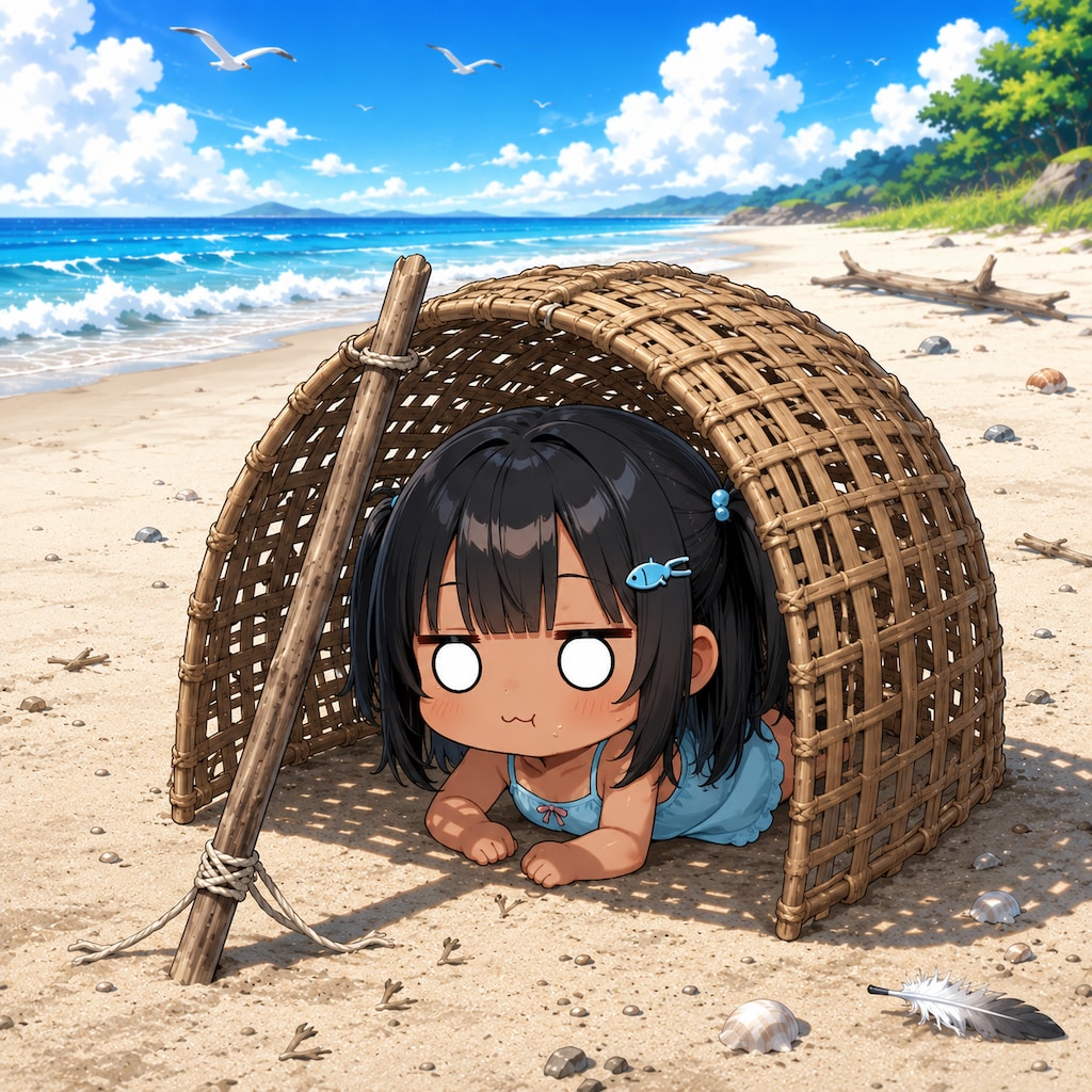 罠にかかるこなつちゃん