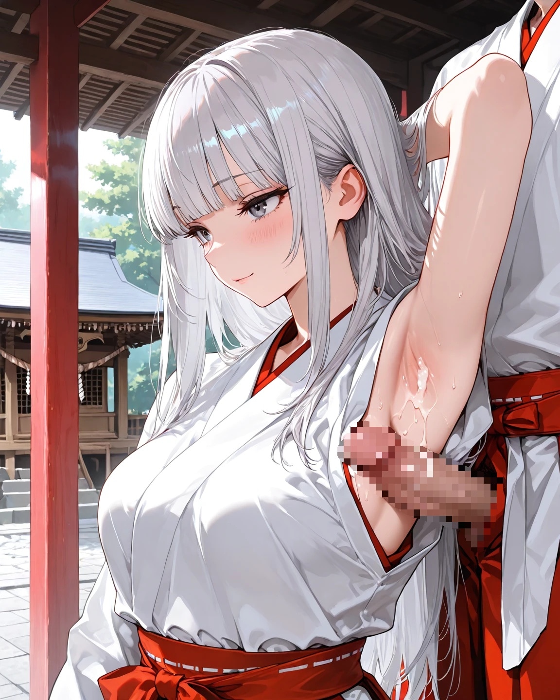 腋コキ巫女