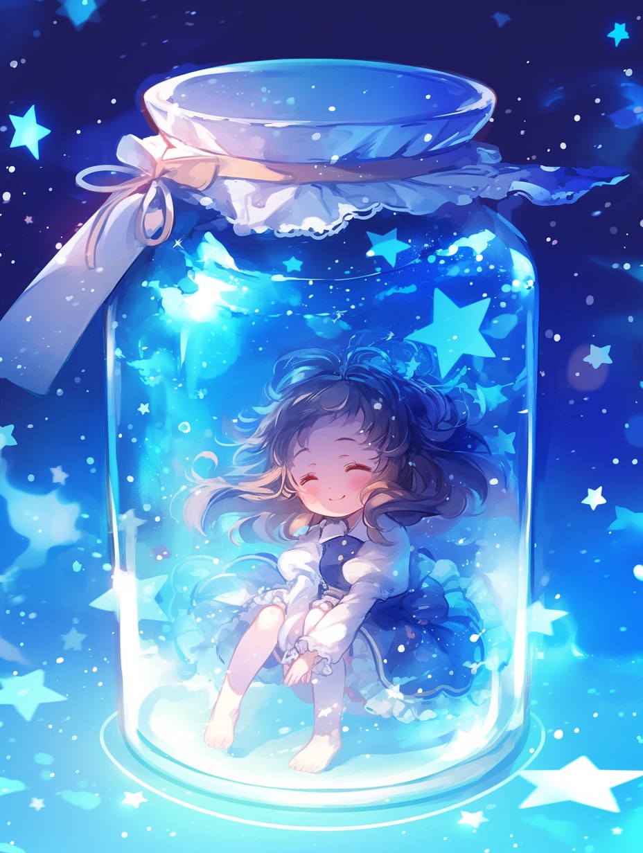 「瓶詰の少女」蒼100
