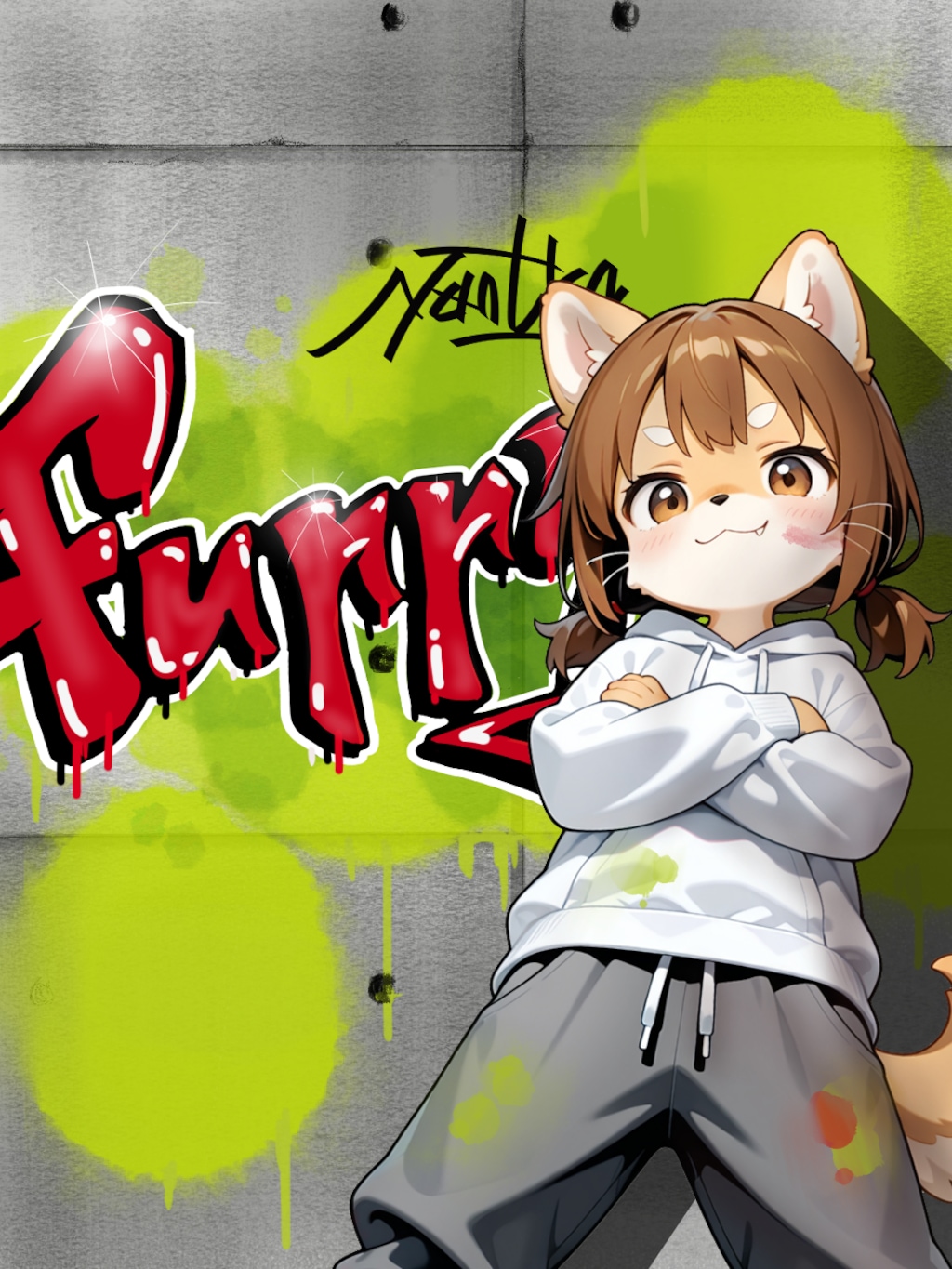 Xでひたすら楽しそうなケモノちゃん