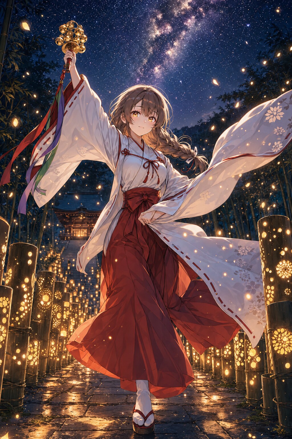 星空の境内 × 神楽巫女