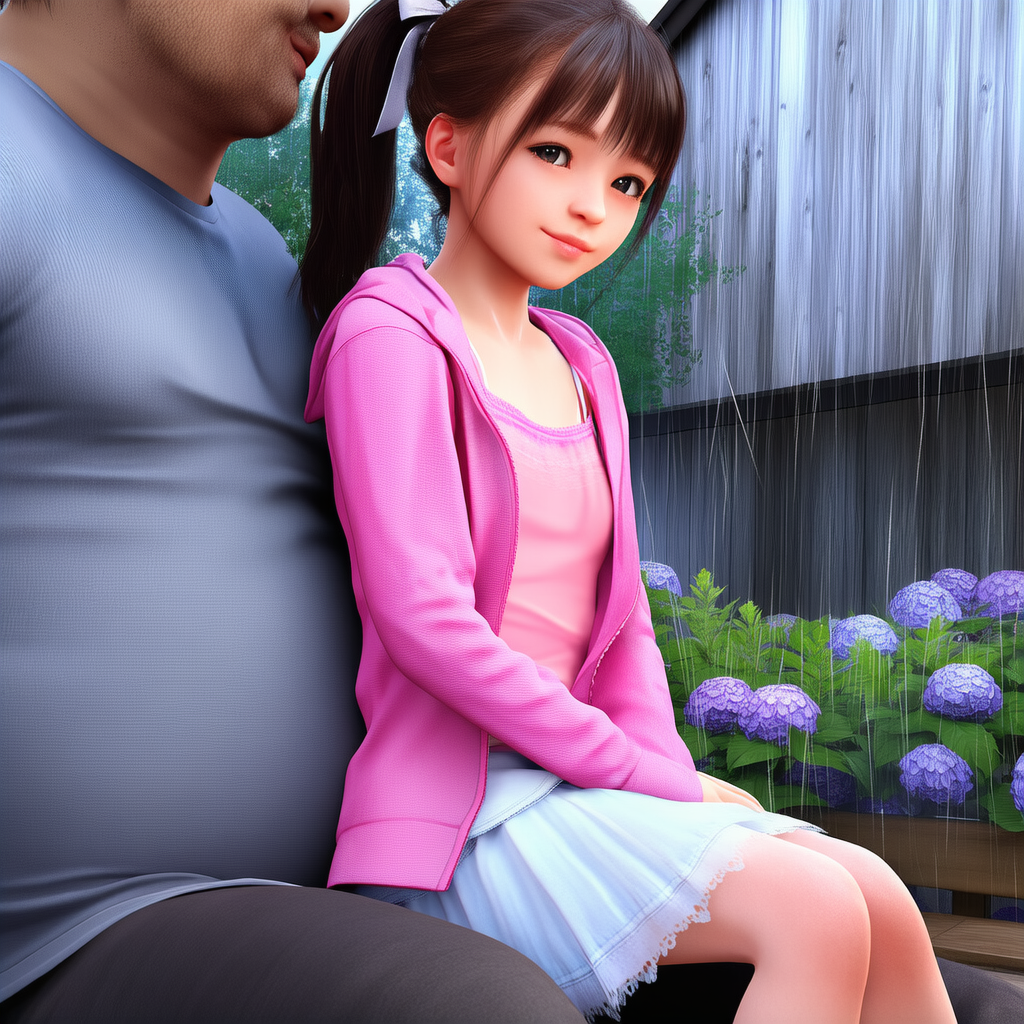 雨中の人間椅子