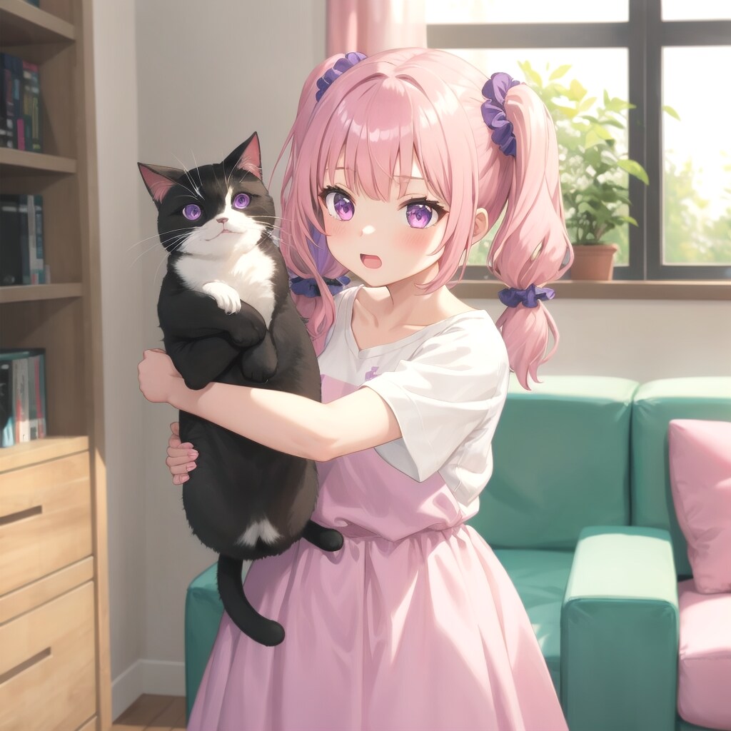 猫抱っこ