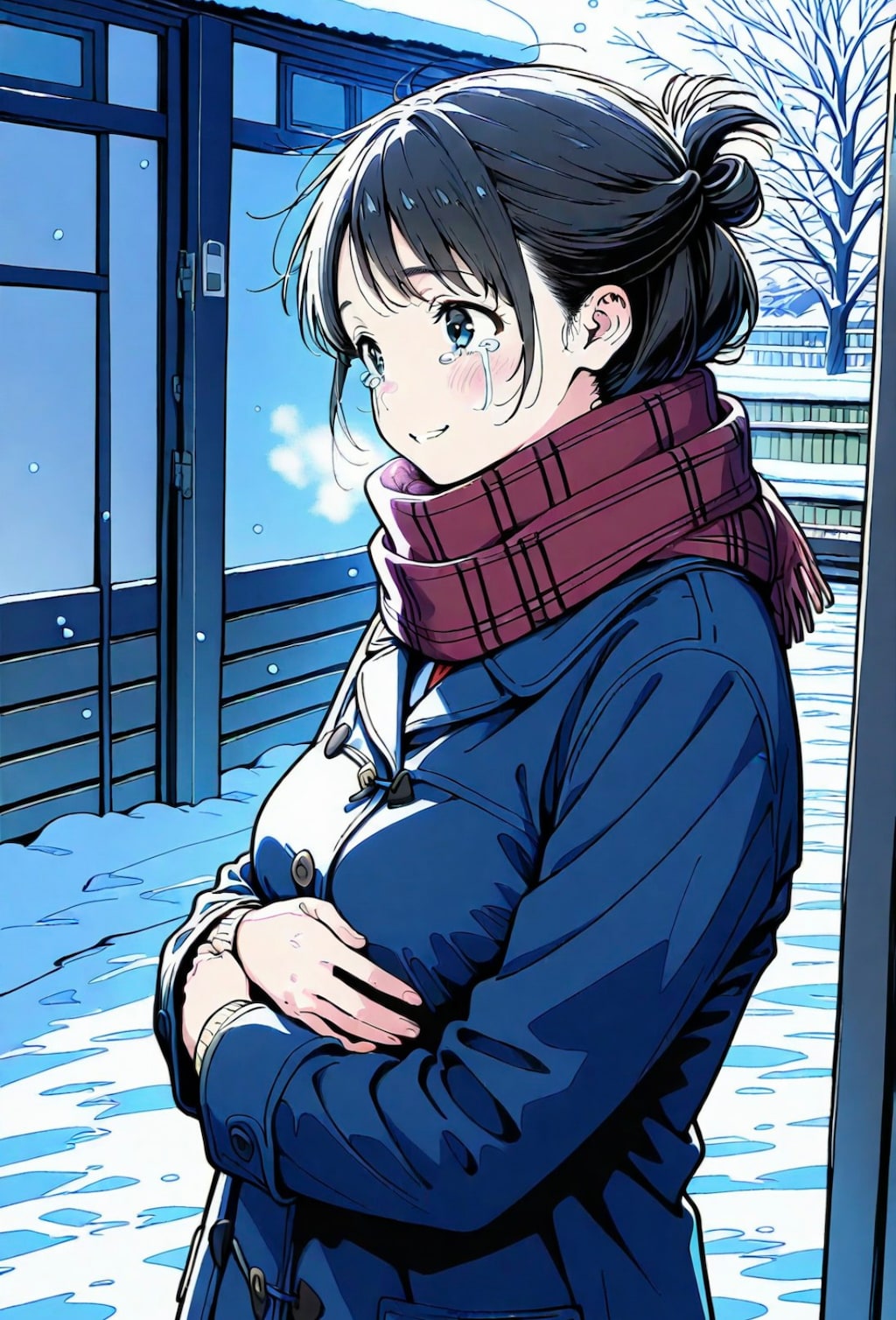 初恋の相手が告白を受け入れてくれたうれしさに思わず涙がでる いとこの姉ちゃん、高校生の冬の日