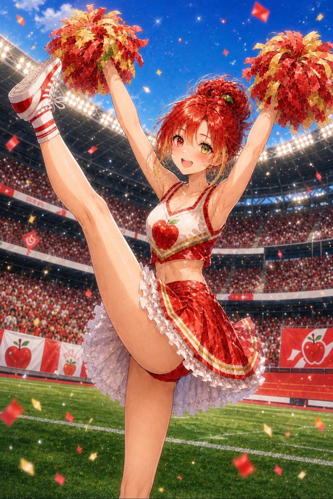 涙の声援、りんごちゃん🍎✨