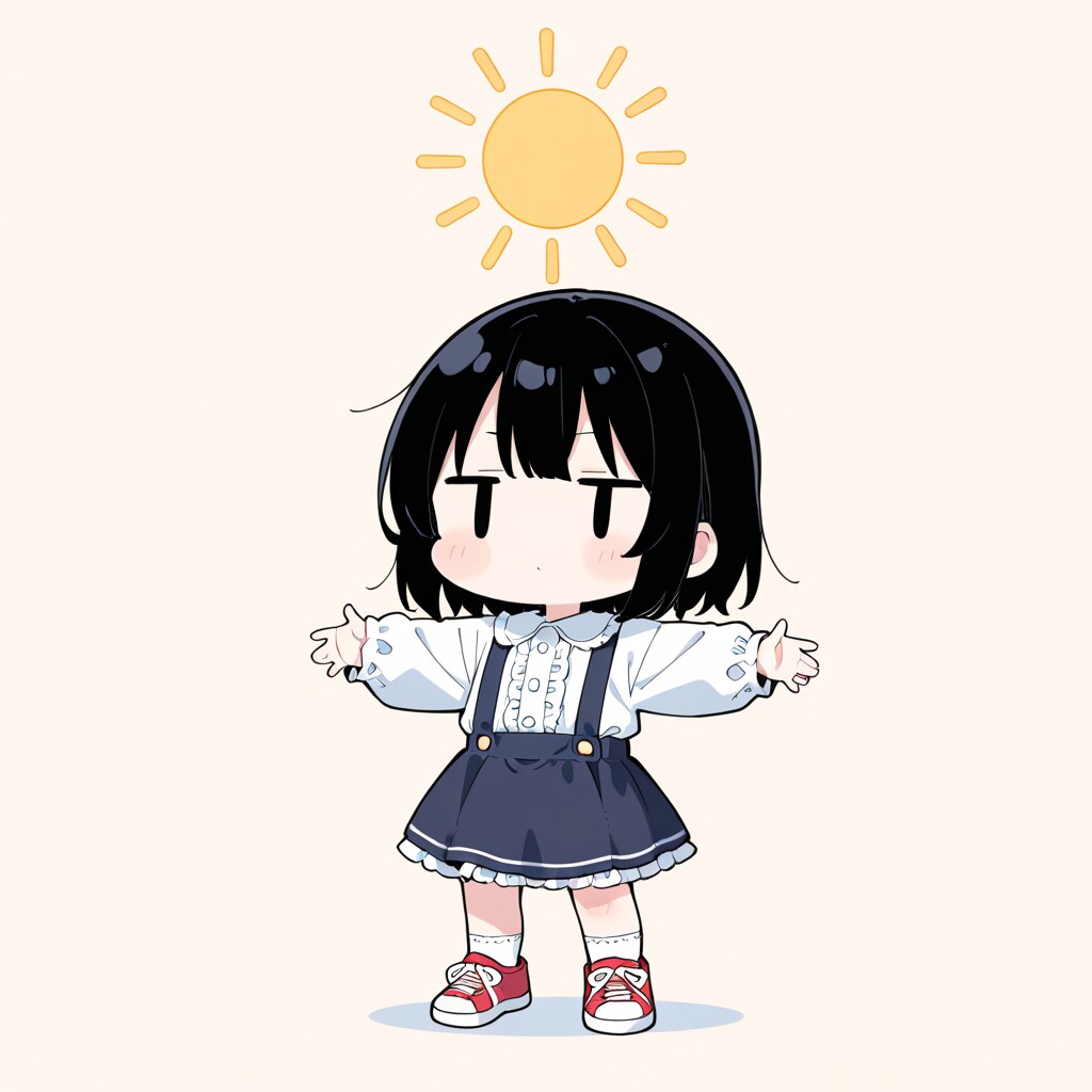 太陽の光を浴びる