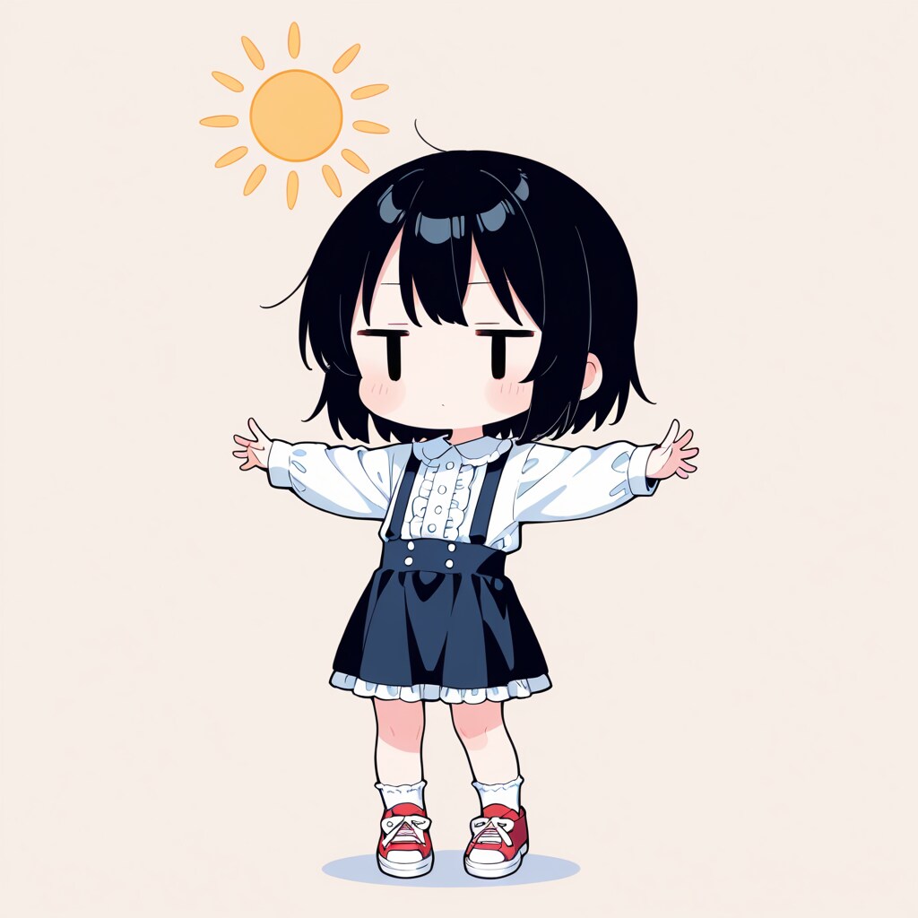 太陽の光を浴びる