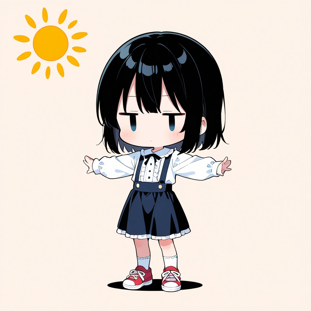 太陽の光を浴びる