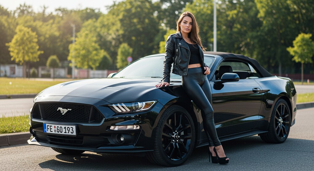 マスタングと外人さん