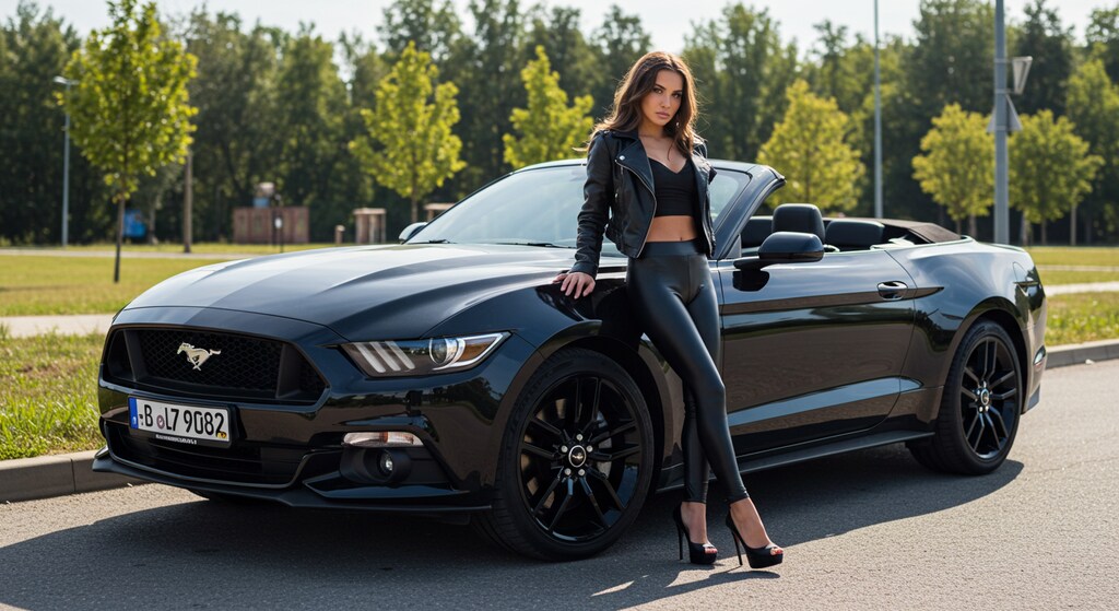 マスタングと外人さん