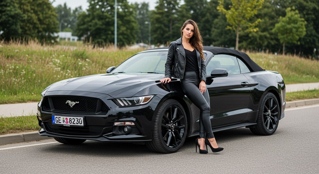 マスタングと外人さん