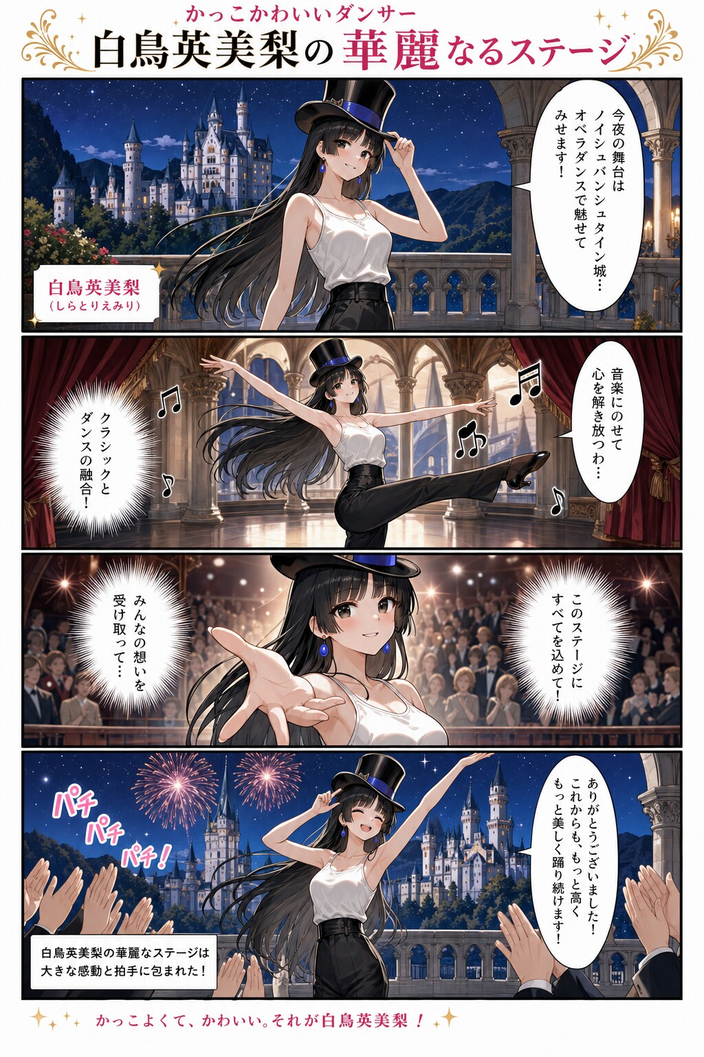 かっこかわいいダンサー白鳥英美梨の華麗なるステージ・ノイシュバンシュタイン城