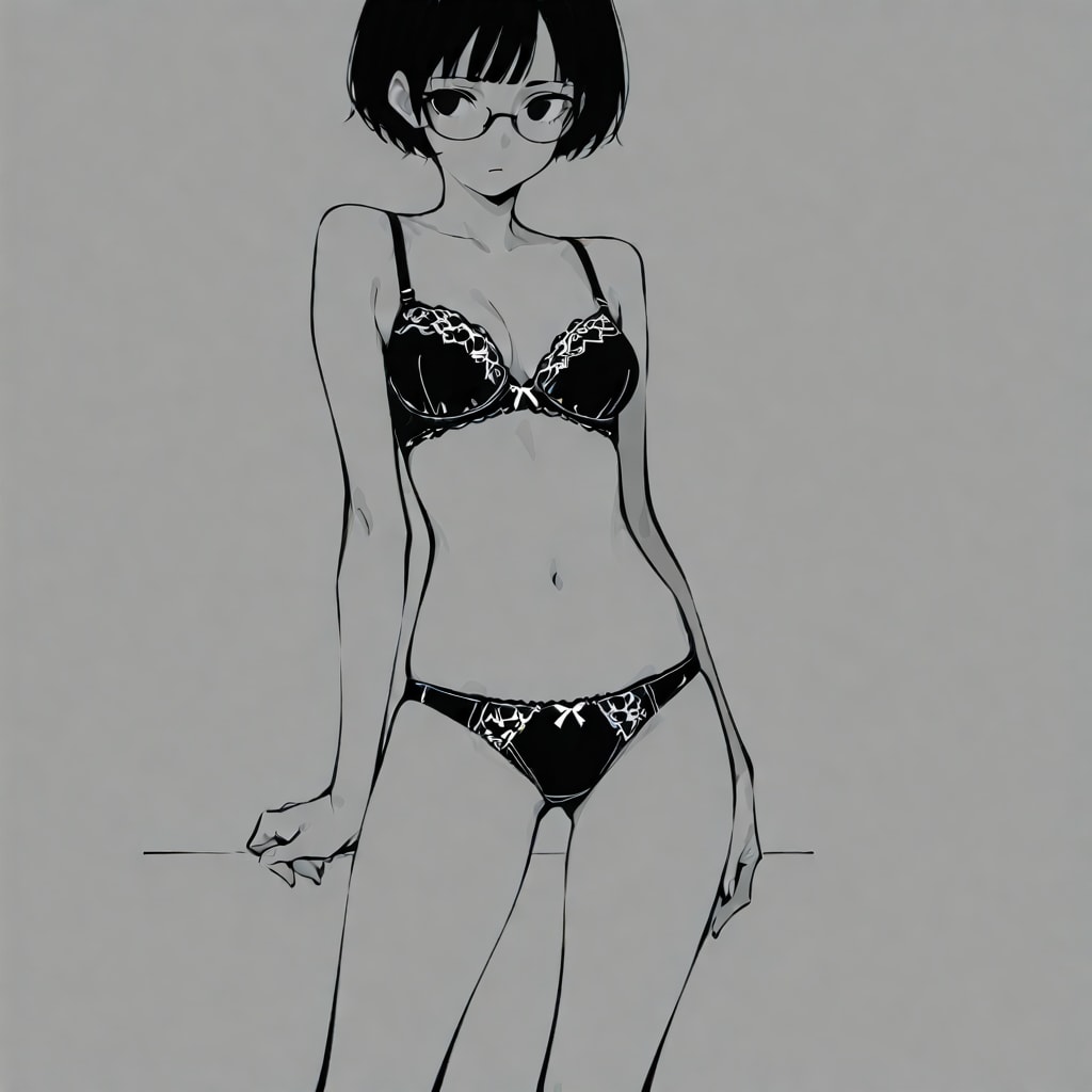 ミニマル下着眼鏡さん