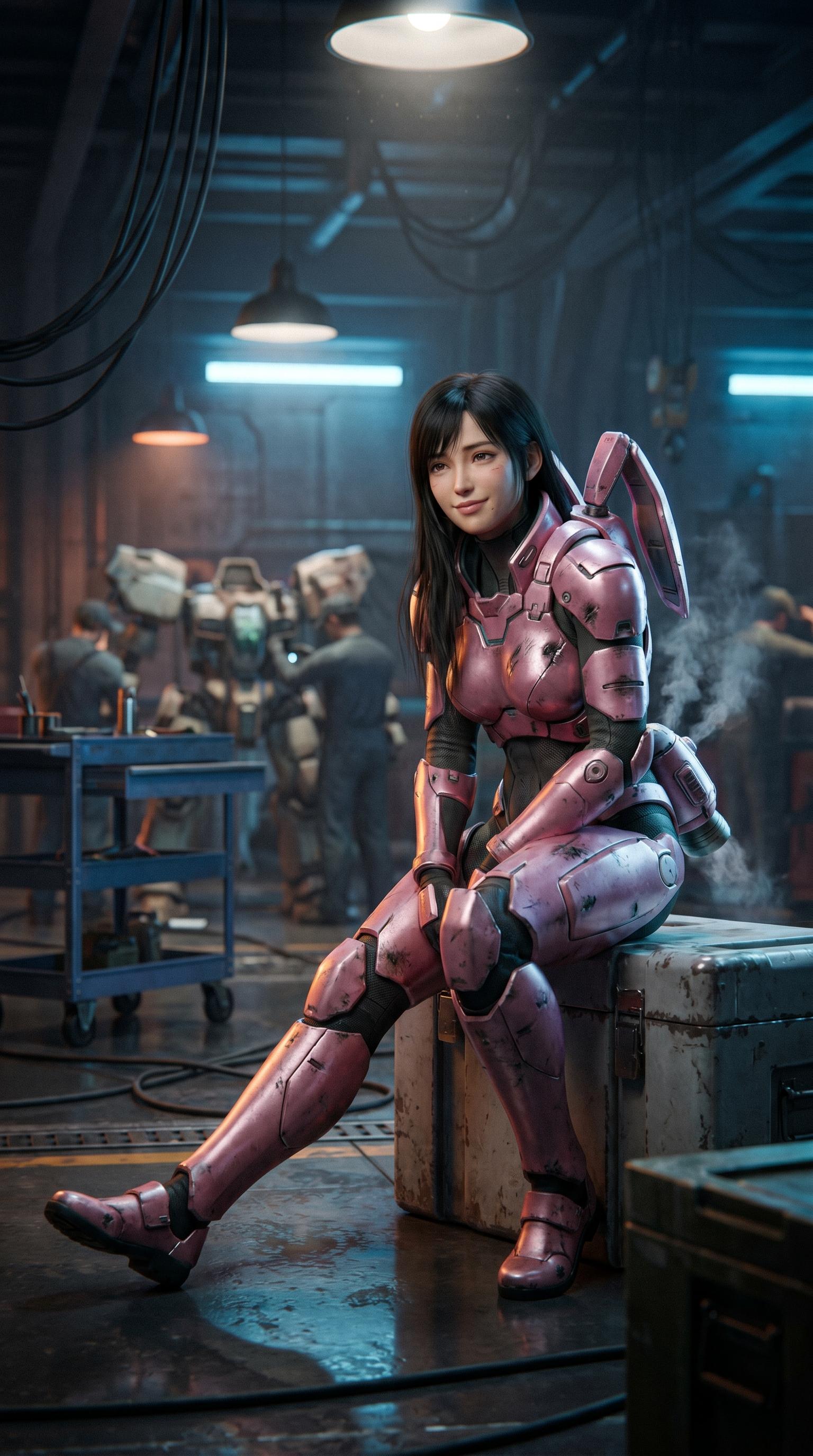 Pink Armor Protocol | chichi-pui（ちちぷい）AIグラビア・AIフォト専用の投稿＆生成サイト