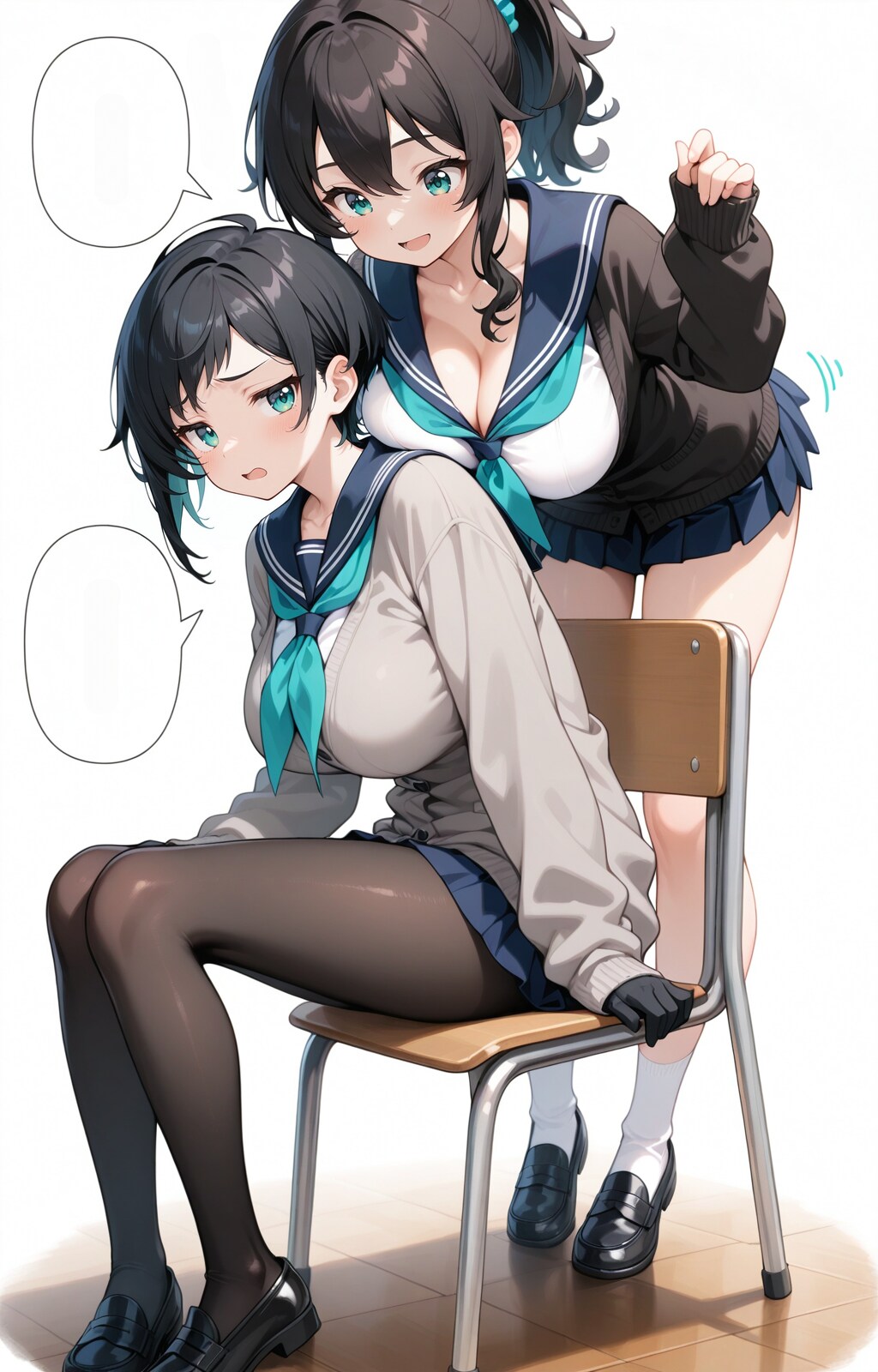 ２人はどんな話をしてるのかな？