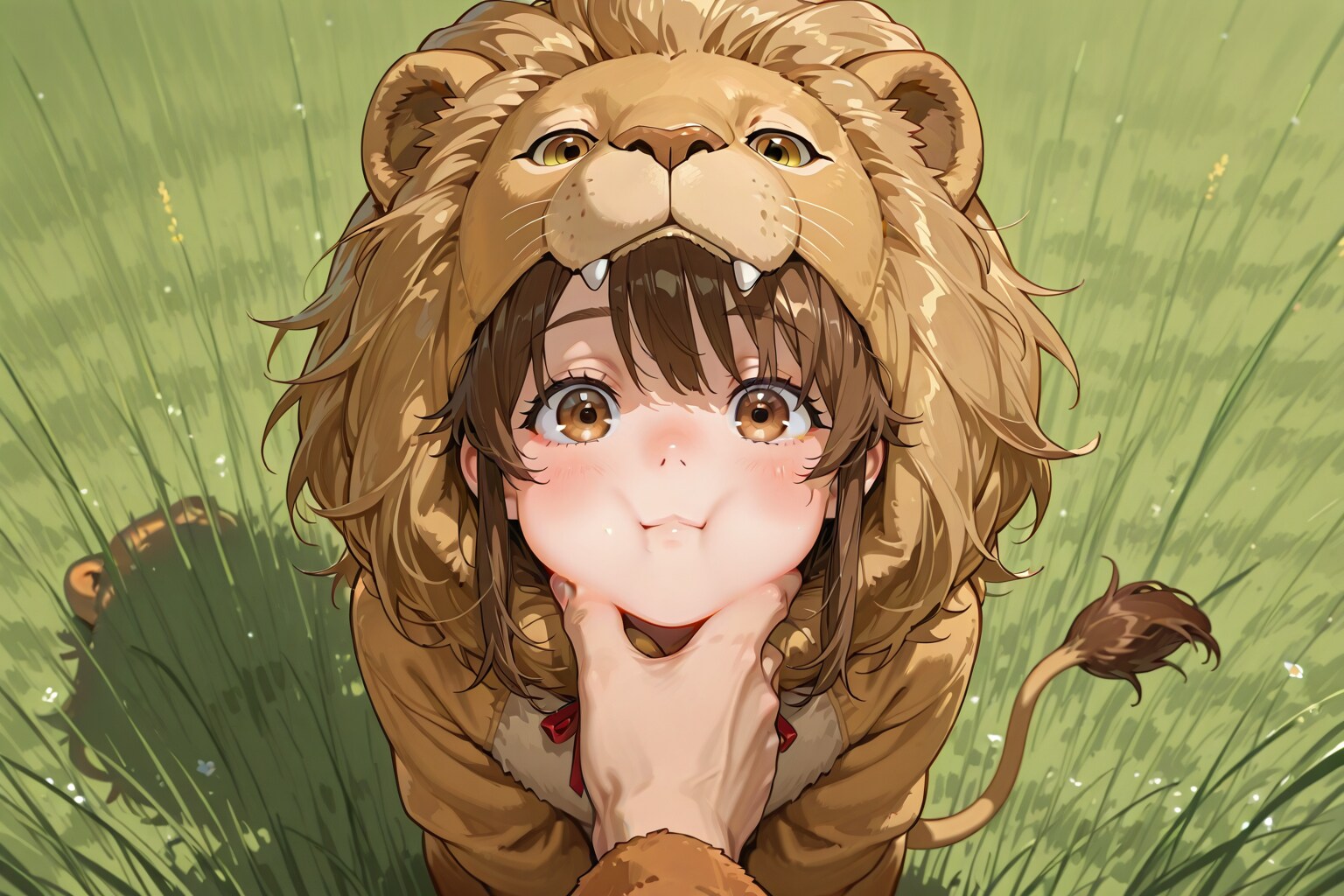 ライオンのきぐるみ（モデル: ECHIDNA） | の人気AIイラスト・グラビア