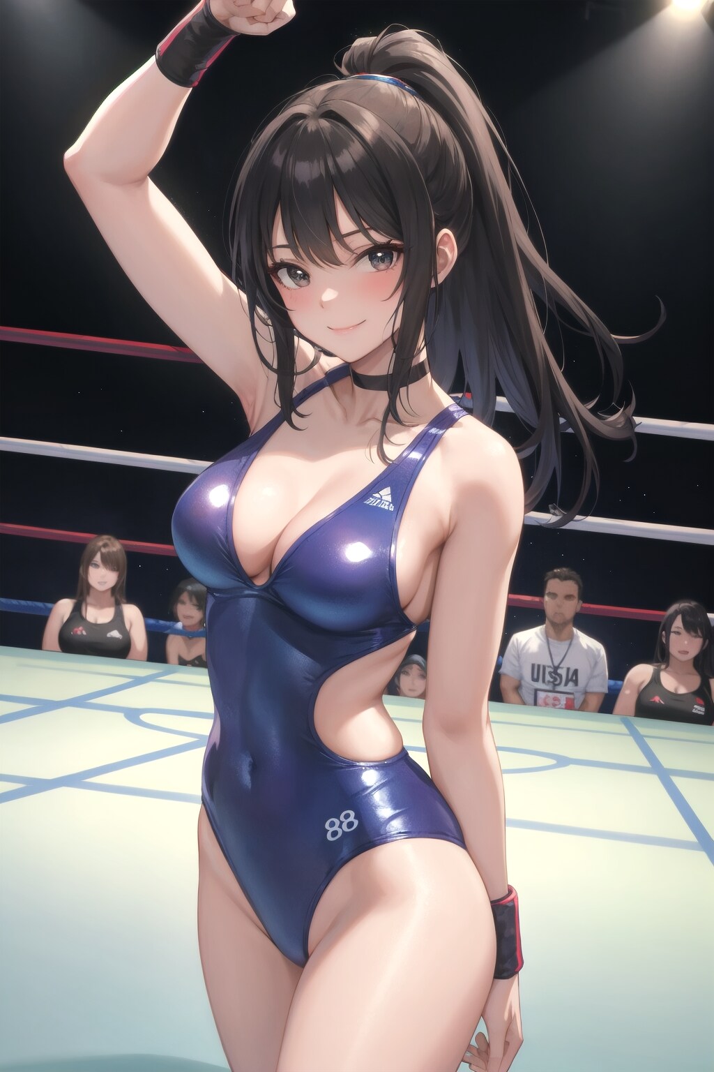 PBIW：桃星玲奈（１８歳、チョーカー、レオタード）２