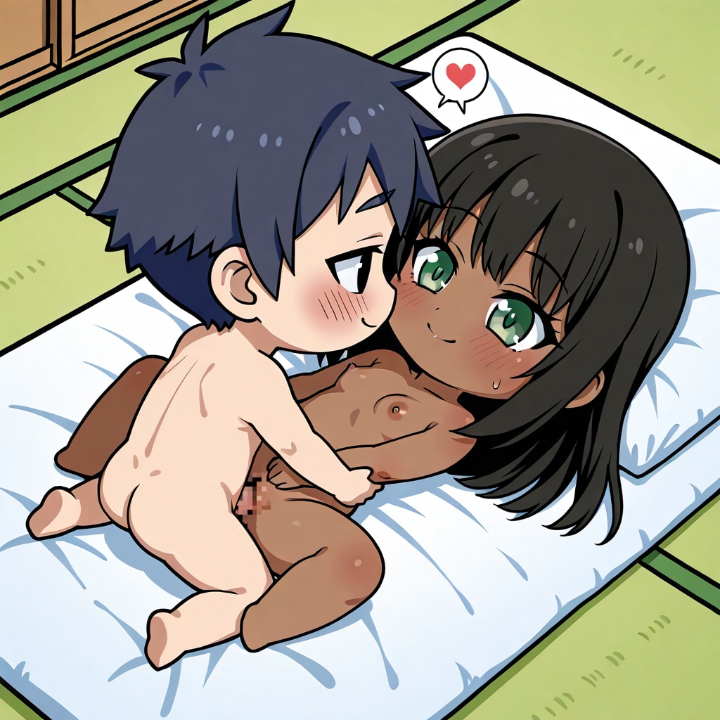 褐色ガールと正常位