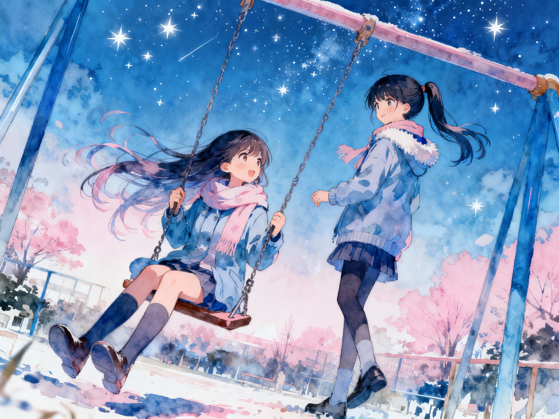 ブランコと少女