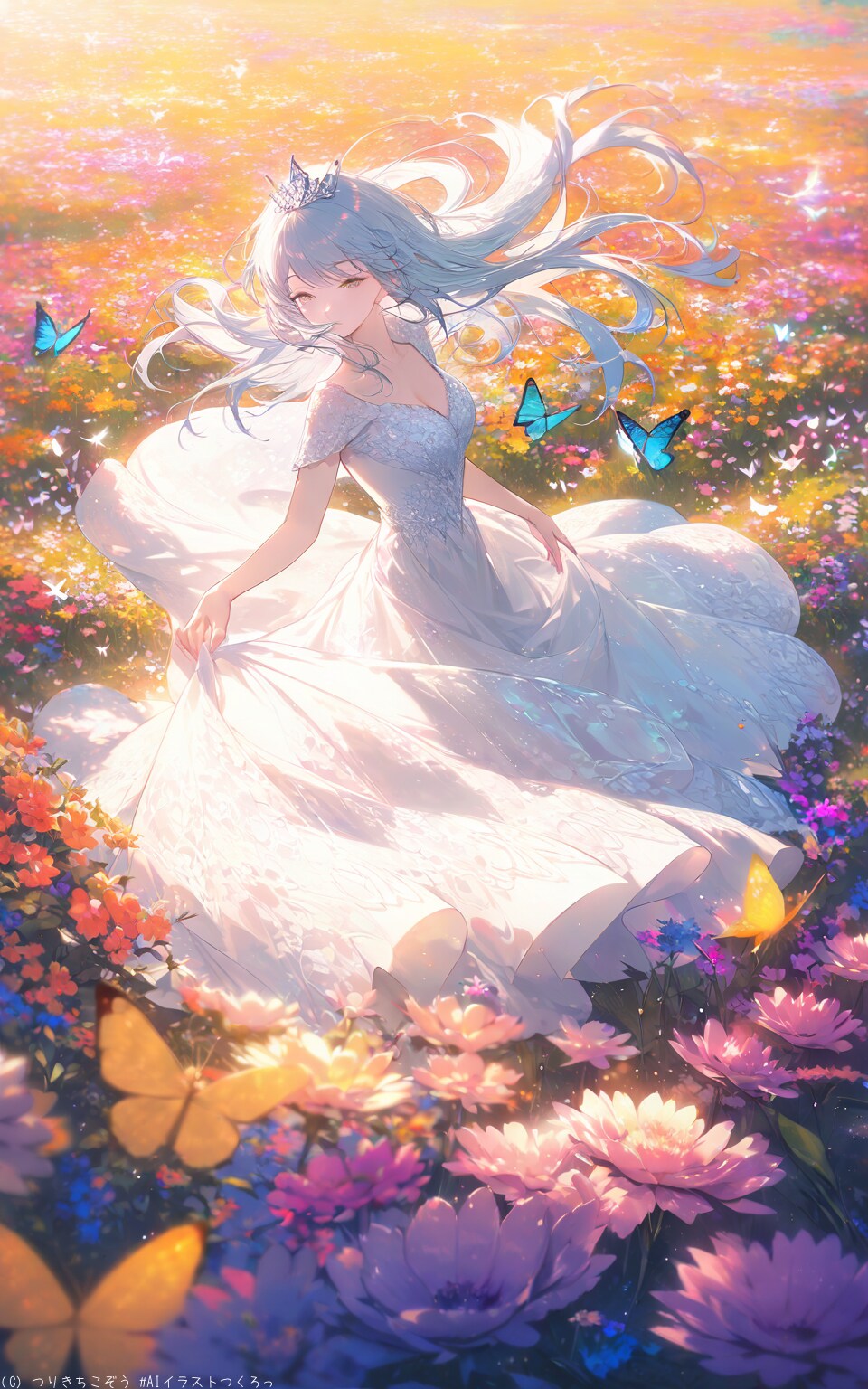 コスモスと少女