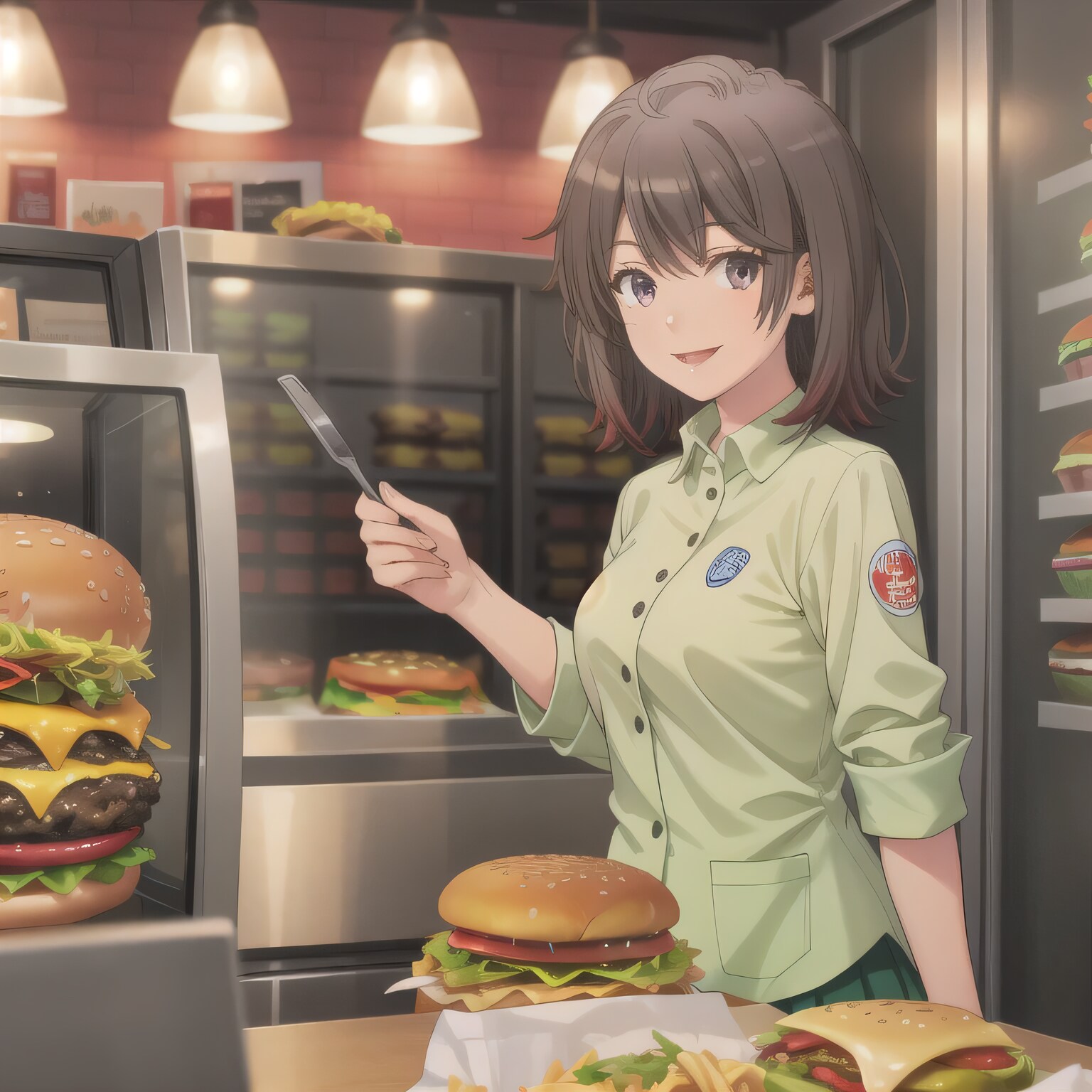 黒髪ボブでクルーの少女 | の人気AIイラスト・グラビア