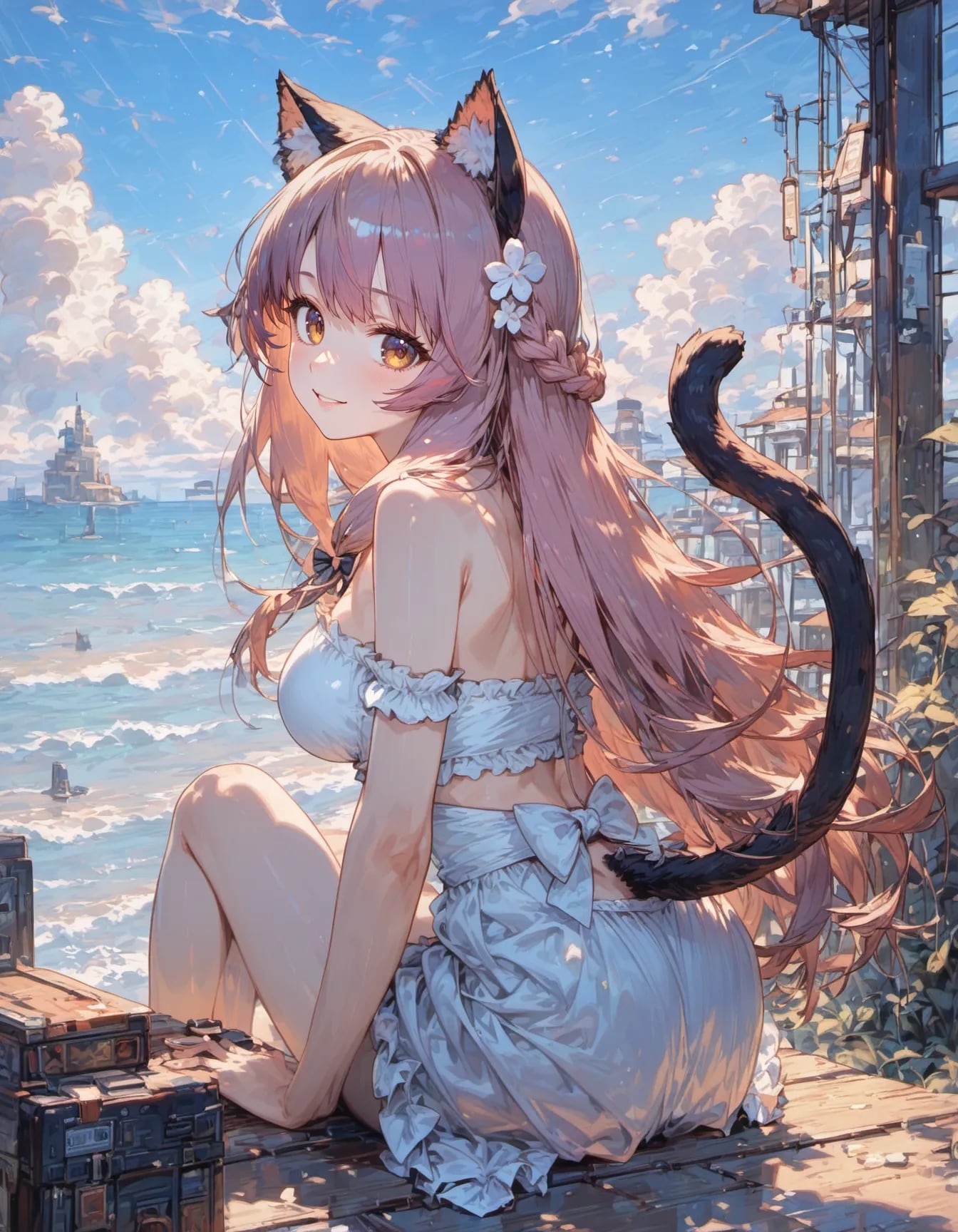 Seaside Breeze | の人気AIイラスト・グラビア