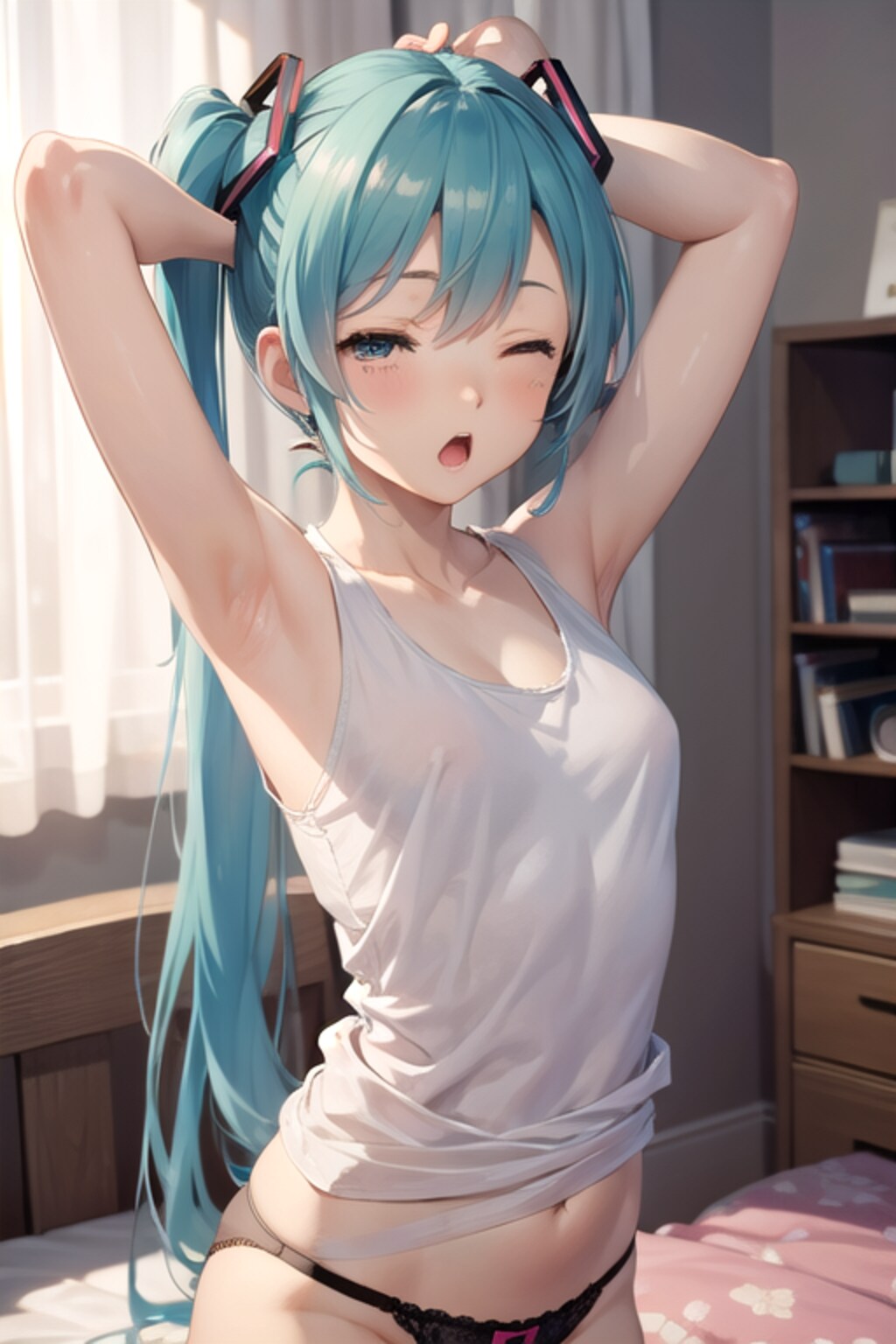 朝に弱いミクさん
