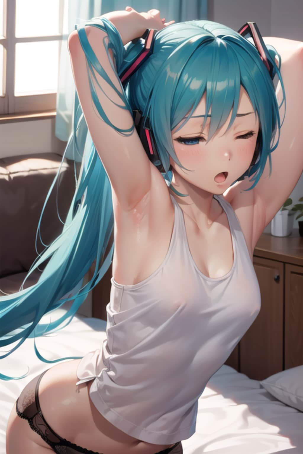 朝に弱いミクさん