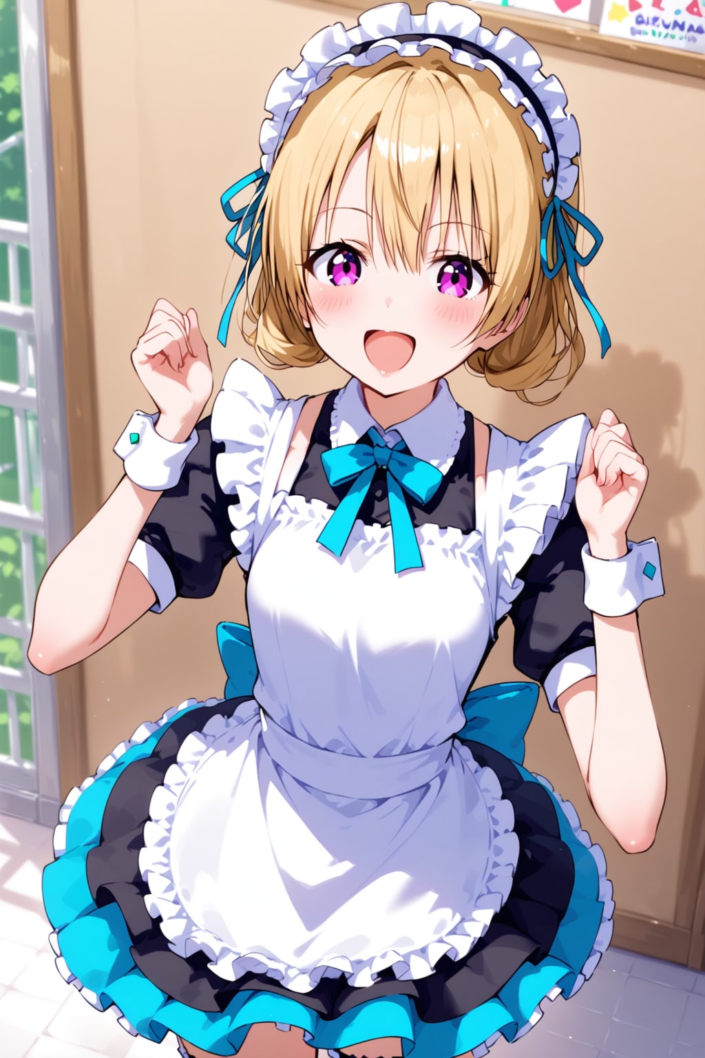 ある学園に通うアイドルたちの学園祭でメイド喫茶が開かれました。