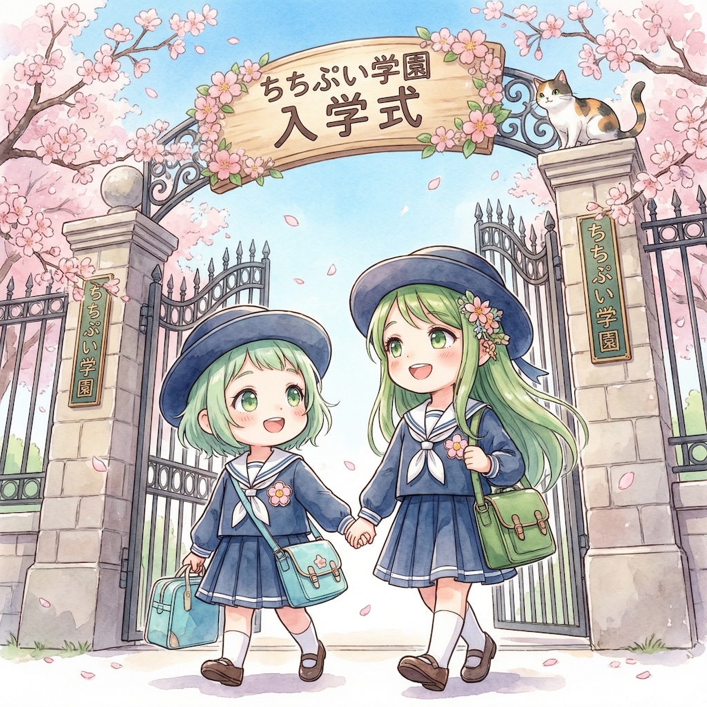 ふたりの入学式🌸