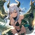 ぶるーあいずほわいとへあーグリーンドラゴン 12枚目