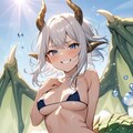 ぶるーあいずほわいとへあーグリーンドラゴン 6枚目