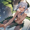 ぶるーあいずほわいとへあーグリーンドラゴン 3枚目