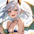 ぶるーあいずほわいとへあーグリーンドラゴン 9枚目