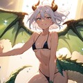 ぶるーあいずほわいとへあーグリーンドラゴン 10枚目