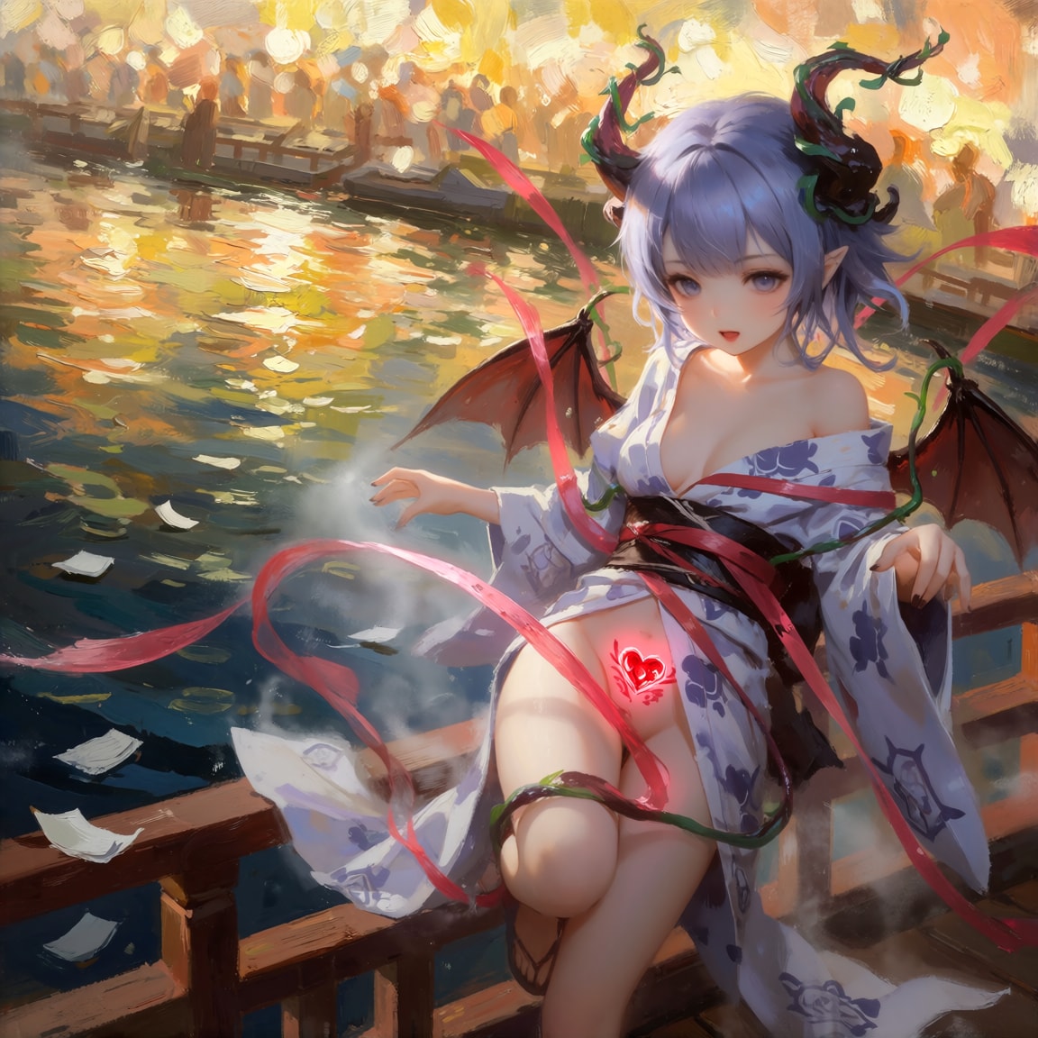 盆に舞い降りた