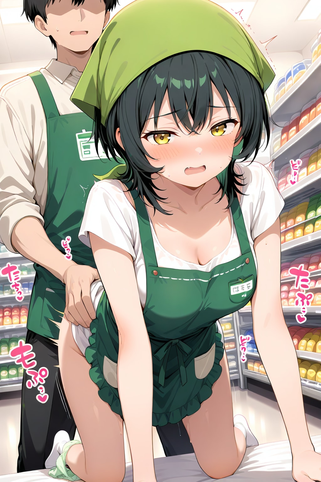 発情した店員さんを癒す【性的意味で】
