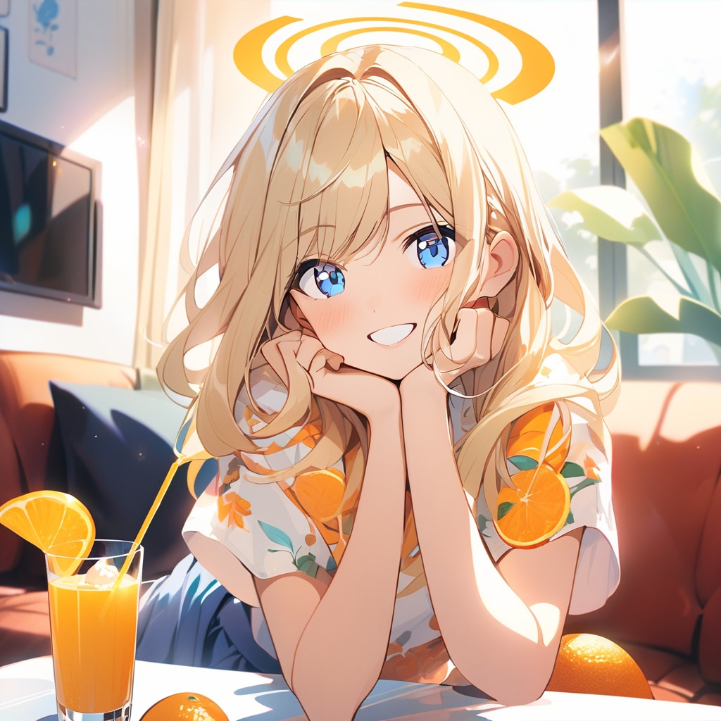 ギャル天使さんとオレンジジュース