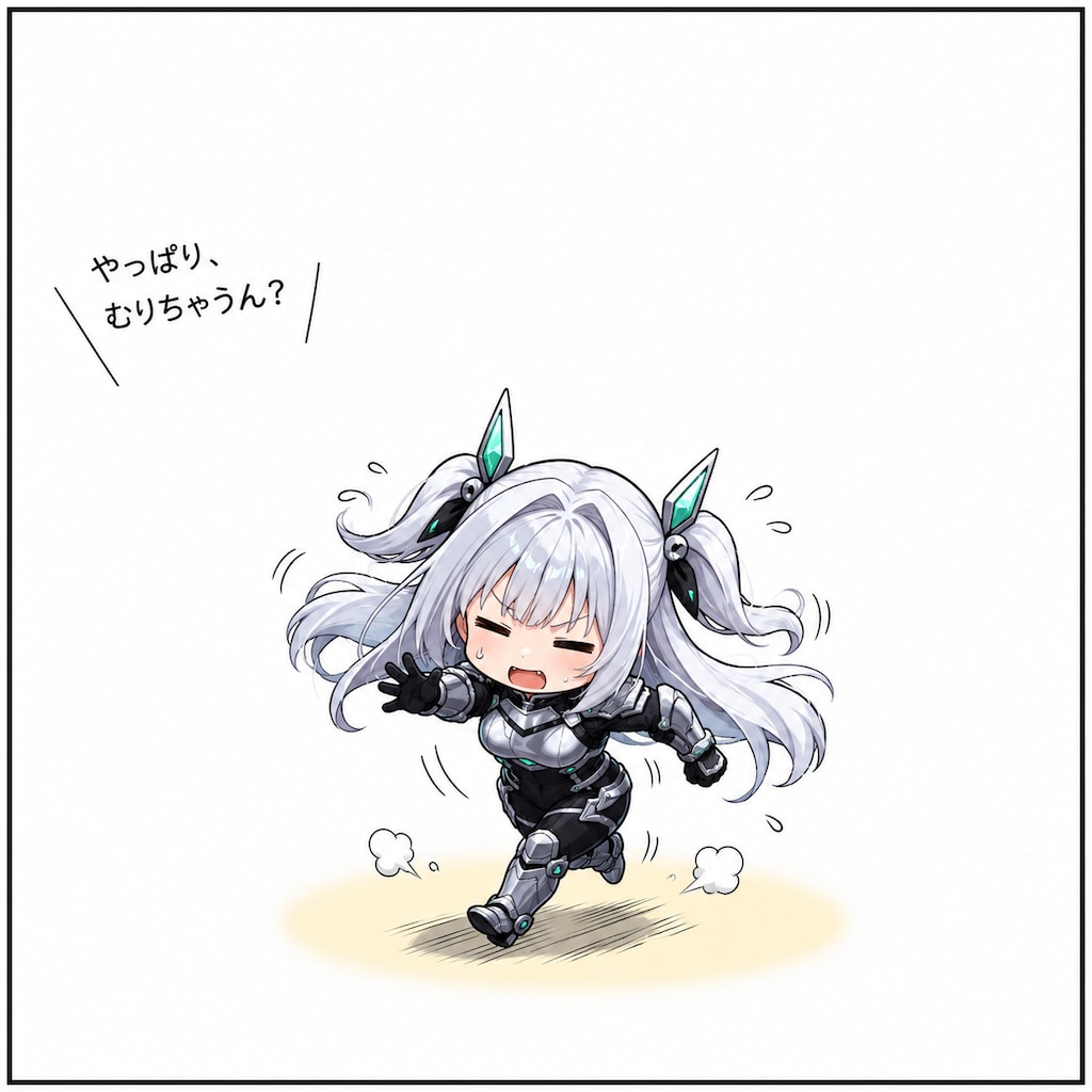 戦場をかけるのを諦めそうになるちゃうねんガール
