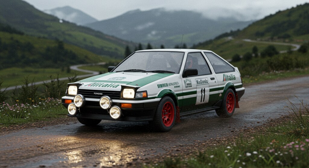 アリタリアAE86ラリーカー