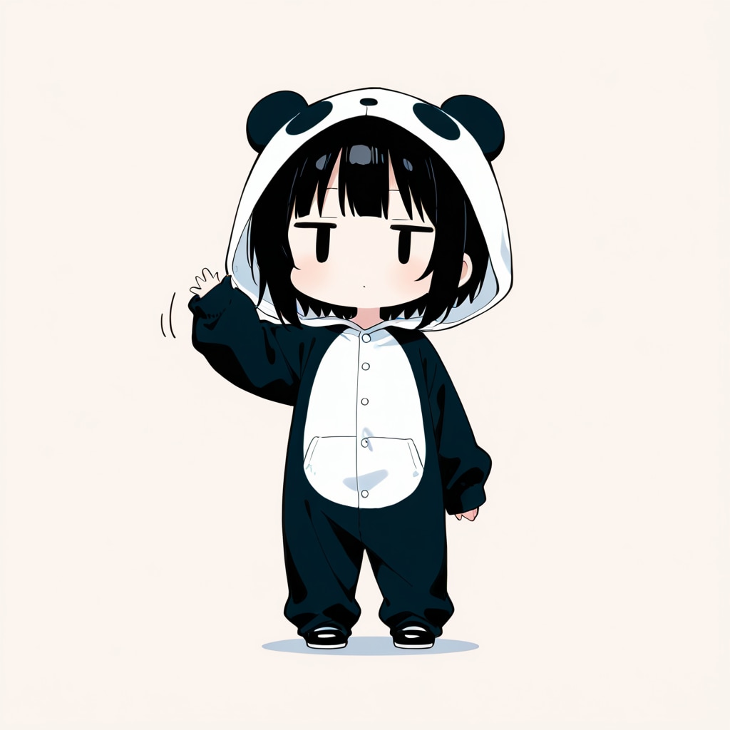 着ぐるみ着せ替え（ジャイアントパンダ） | の人気AIイラスト・グラビア