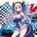レースクイーンドラゴン娘とトヨタ車[Race Queen Dragon Girl and Toyota car.] 12枚目