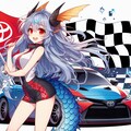 レースクイーンドラゴン娘とトヨタ車[Race Queen Dragon Girl and Toyota car.] 7枚目