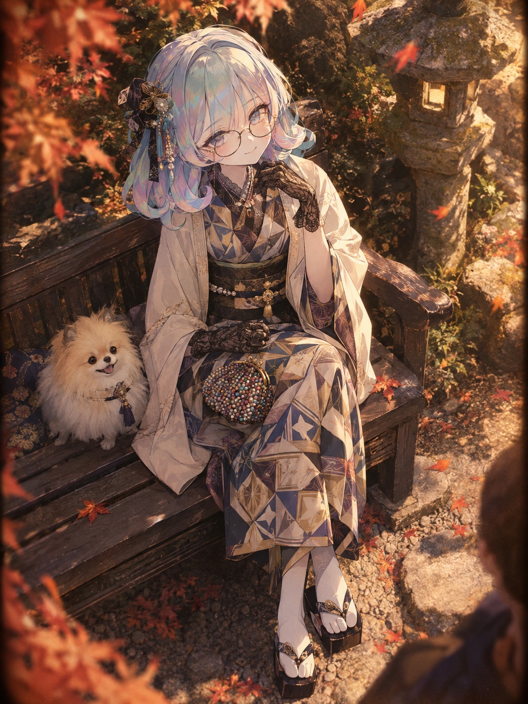 紅葉の庭=ソトース | の人気AIイラスト・グラビア