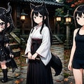黒の三人娘 描き分けチャレンジ 4枚目
