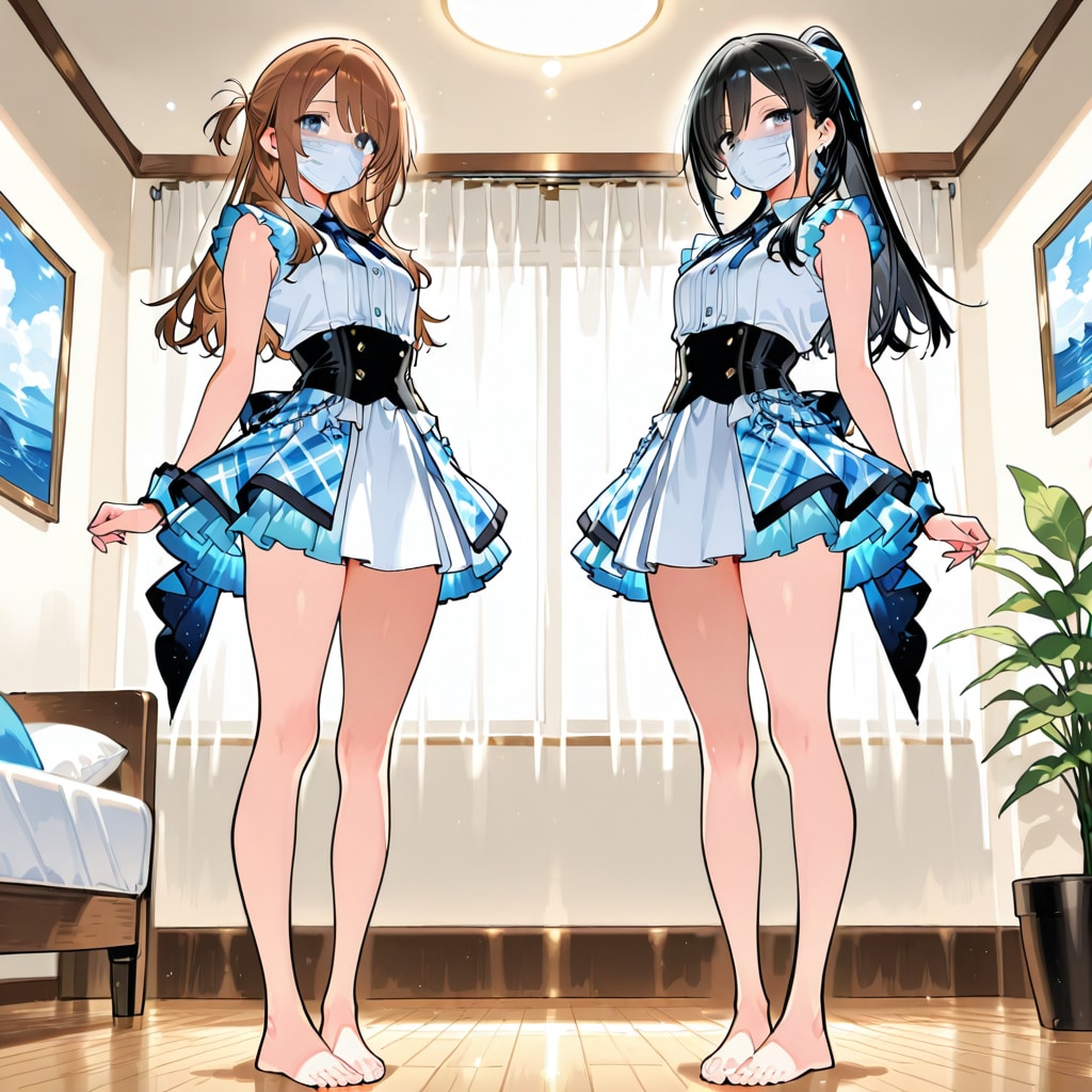 感染予防のため、室内でもマスクを忘れずにをPHOENIXで生成してみた | の人気AIイラスト・グラビア