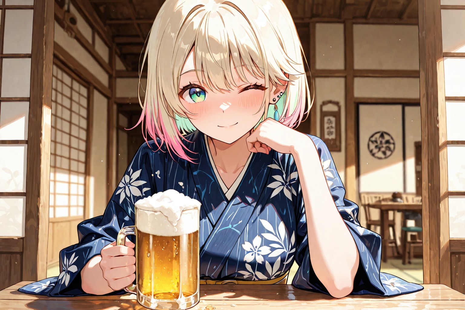 お疲れ様っ！一緒に飲もっ！