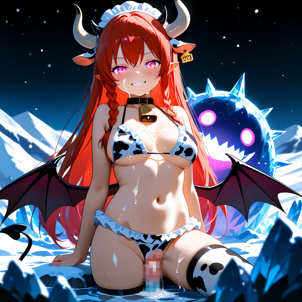 サキュバスと氷の魔物と雪原と2