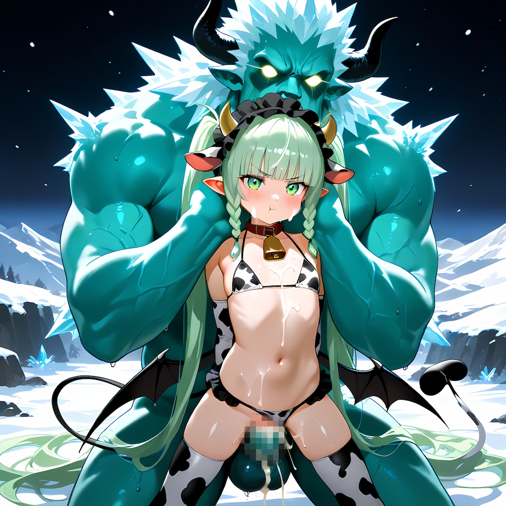 サキュバスと氷の魔物と雪原と2